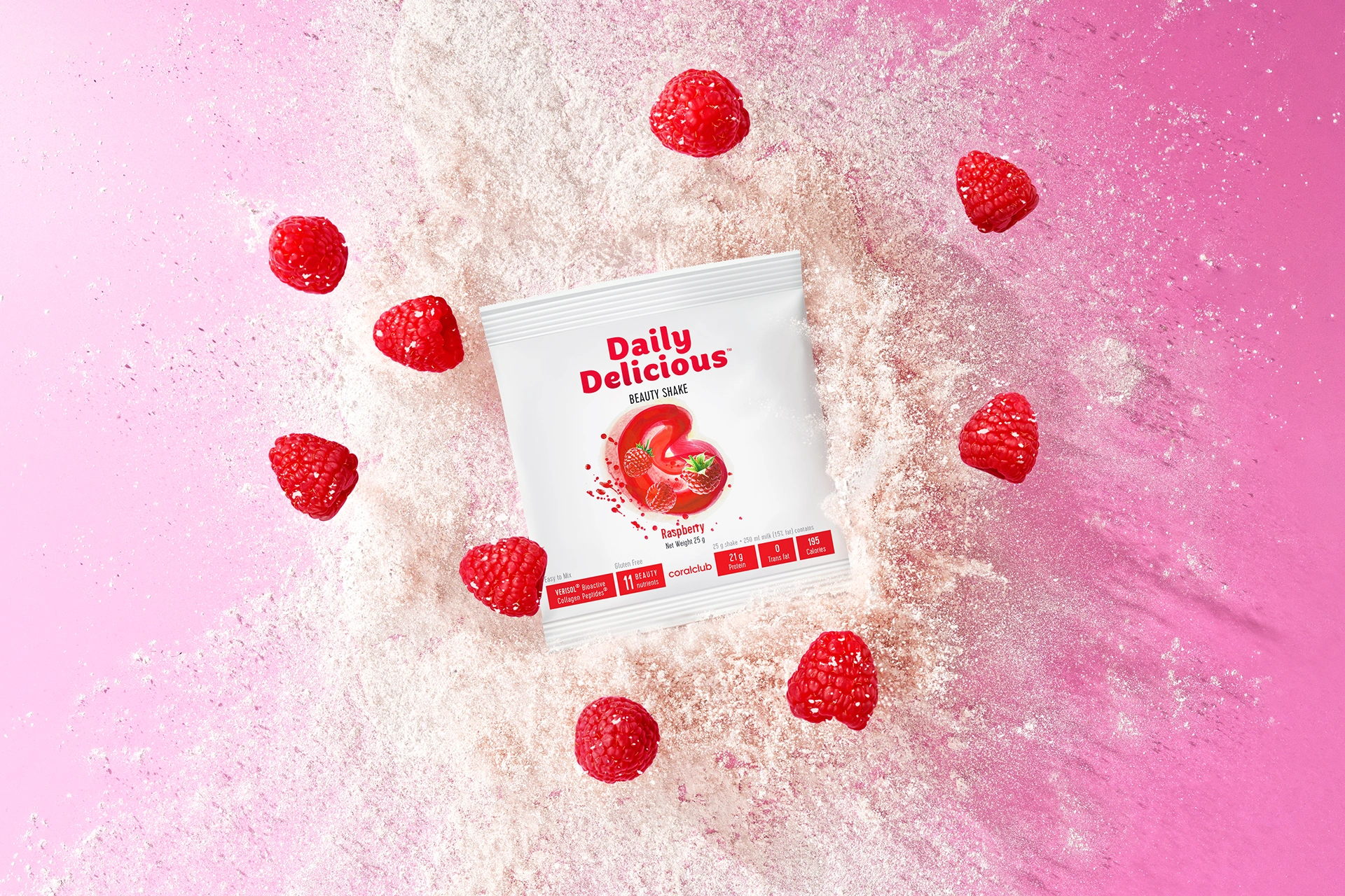 Daily Delicious Beauty Shake Raspberry