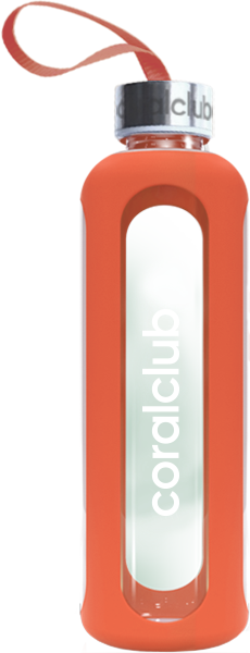 Clear Water üvegpalack, narancssárga